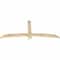 Ekena Millwork Bellingham Rough Sawn Timber Gable Bracket, Douglas Fir, 72"W x 30"H x 2"D x 4"F, 10/12 Pitch GBW072X30X0204BEL00RDF - alternate 5